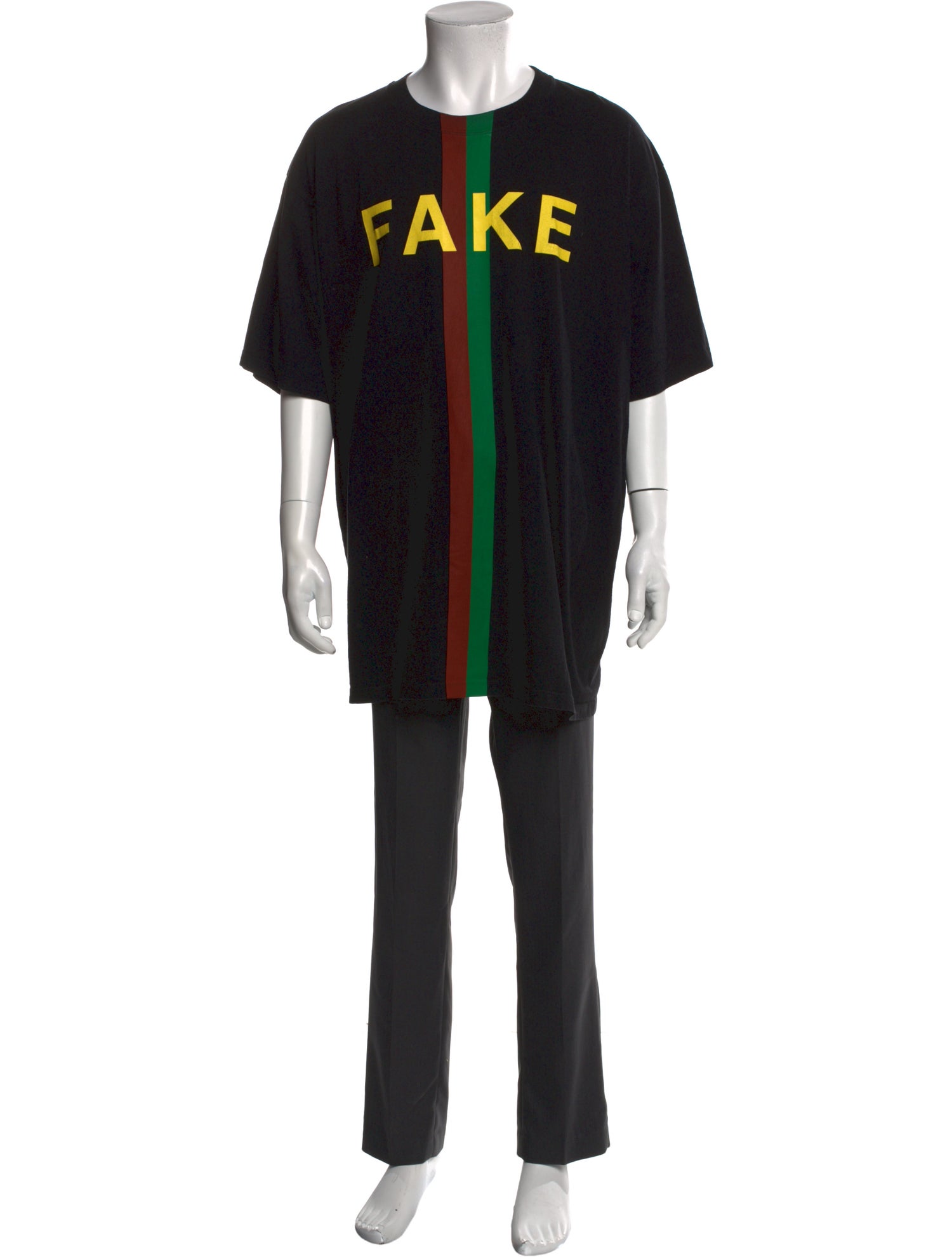 Gucci Web Accent Graphic Print T-Shirt